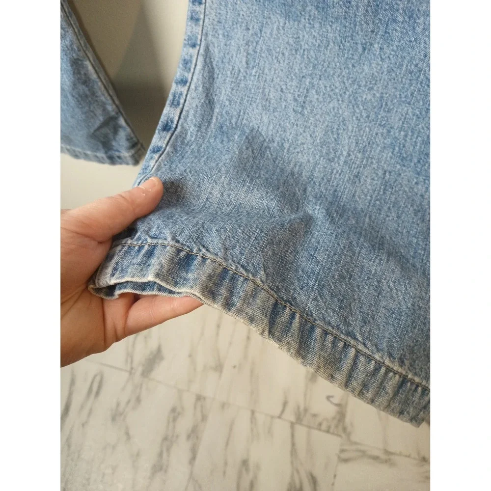 Levi Strauss Signature Workwear Carpenter Jeans Mens 42x30 Light Wash Blue Denim